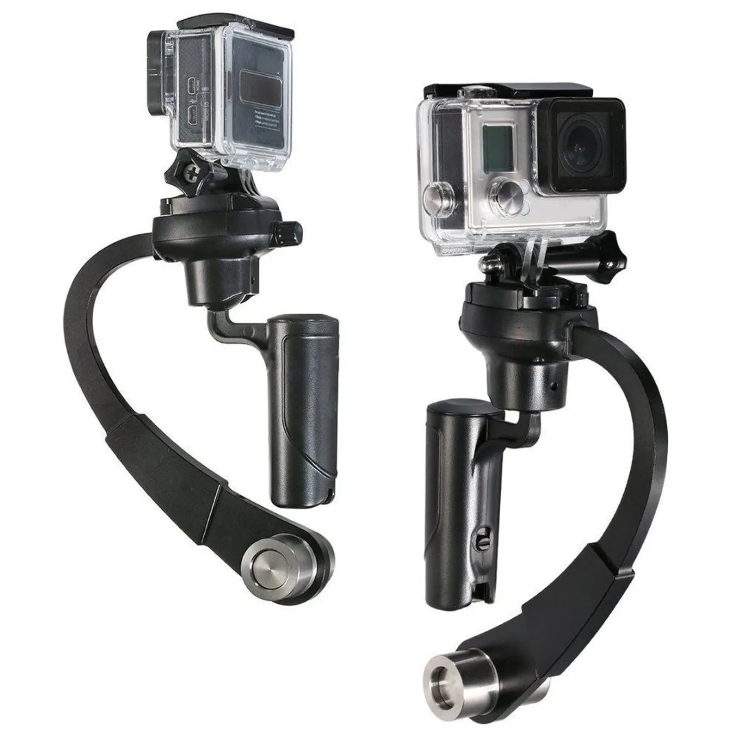 New 1pc 3 Colors C Curved Video Stabilizer font b Mini b font Handheld Camera Stabilizer