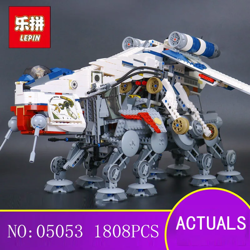 

LEPIN 05053 1788Pcs Star Wars Republic Dropship with AT-OT Walker Model Building blocks Bricks Compatible 10195 Toy Gift
