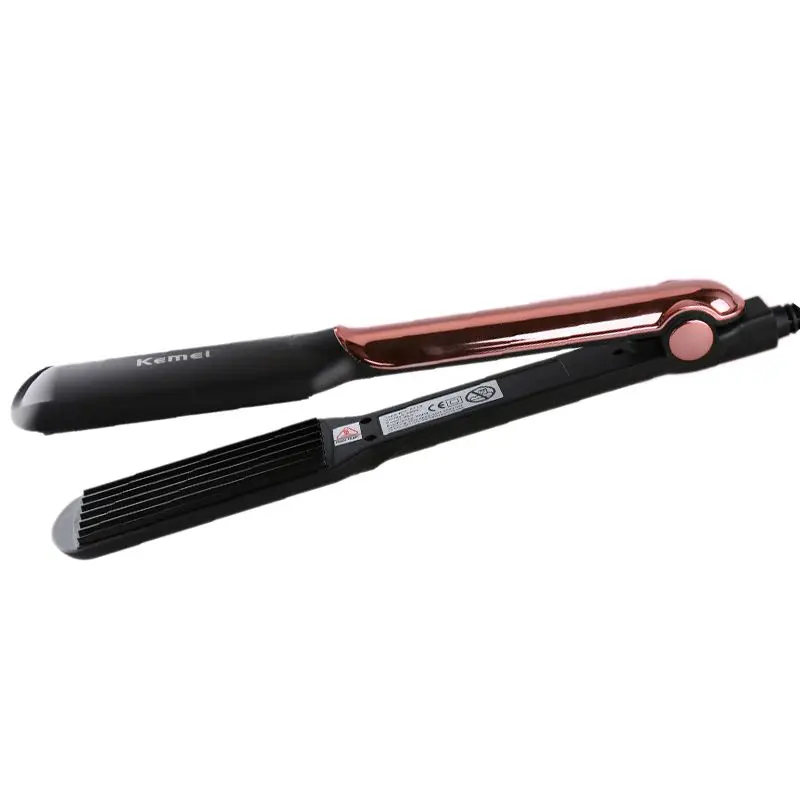 Kemei Corn Clamps Curler EU Plug Straightening Irons Professional Hair