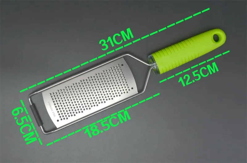 Microplane [Творческий Овощной spiralizer лимона zester фрукты Овощечистка с зеленый TPR обрабатывать