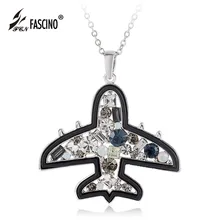 2016 Nuevo Esmalte Aviones Avión Colgante, Collar Cristalino Multicolor Rhinestone Collar Largo de La Joyería Regalo Para Las Mujeres (AF820054)