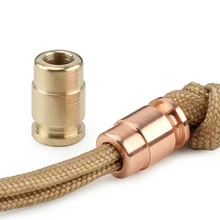 Латунь/красные медные в форме пули нож бусины зонтик веревка Шарик Открытый Паракорд аксессуар