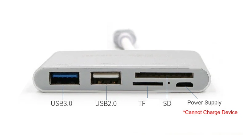 5в1 type C OTG кард-ридер USB 3,0 USB2.0 концентратор TF SD карта писатель для MACBOOK ноутбук для huawei samsung Android телефон