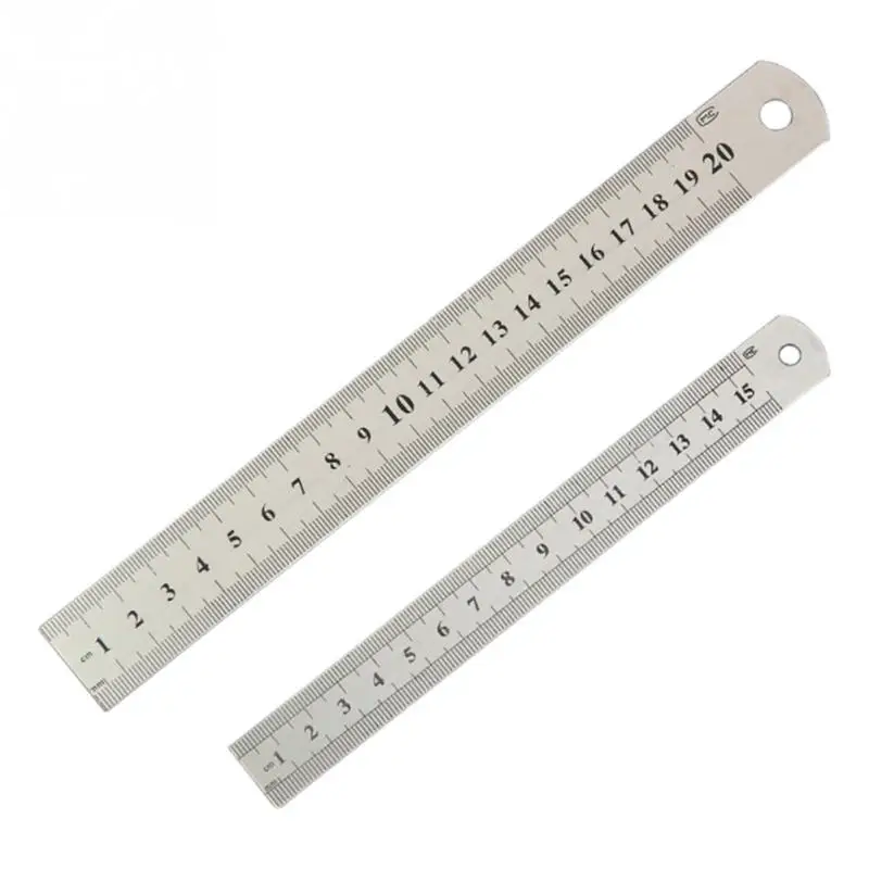 15 см, 20 см, 30 см, металлическая линейка из нержавеющей стали, метрическое правило, точный двухсторонний измерительный инструмент