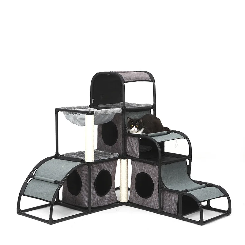 

High Quality Climbing Rack with Hammock Ball Multifunctional Pet Platform Detachable Combination Cat Play Tree Pet Supplies