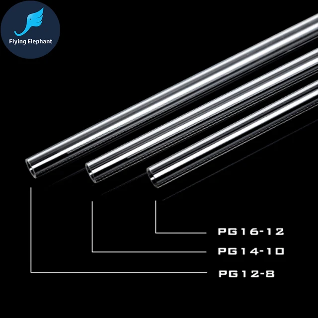 Uxcell-Tube en acrylique transparent rigide, tube rond, 6mm, ID x 8mm, OD x  305mm, 4 pièces - AliExpress