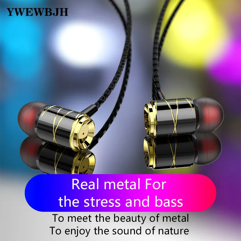 

YWEWBJH ear Earphones 3.5mm Noise Isolating Earphone Headset with MicFor iPhone Headsets Bass Sound Music Earphone RD10