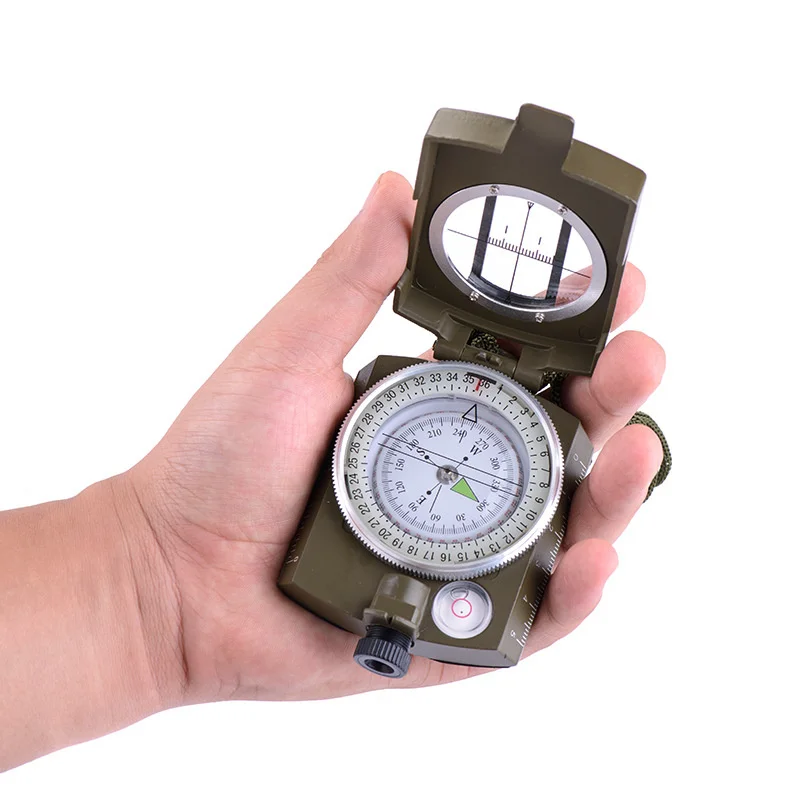New Professional Military Army Metal Sighting Waterproof Compass Outdoor Gadgets Sport Clinometer Camping Hiking Climbing New Professional Military Army Metal Sighting Waterproof Compass Outdoor Gadgets Sport Clinometer Camping Hiking Climbing