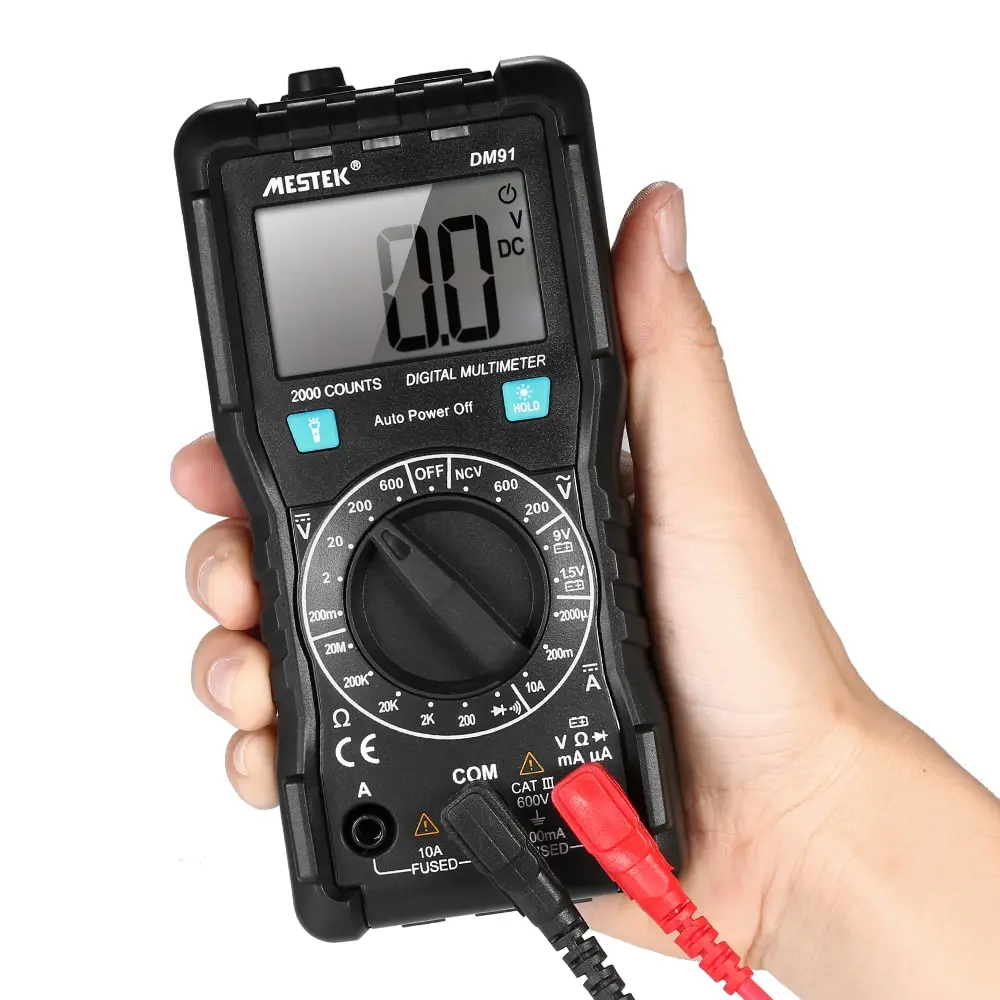 

MESTEK Auto-range LCD Digital Multimeter DC/AC Voltage DC Current Meter Resistance Tester Voltmeter Ammeter