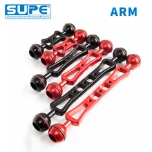 SUPE шаровая лампа Scubalamp ARM 4 дюйма/6 дюймов/8 дюймов Подводные аксессуары для подводного плавания оборудование для фотосъемки шаровая Головка лампа arm