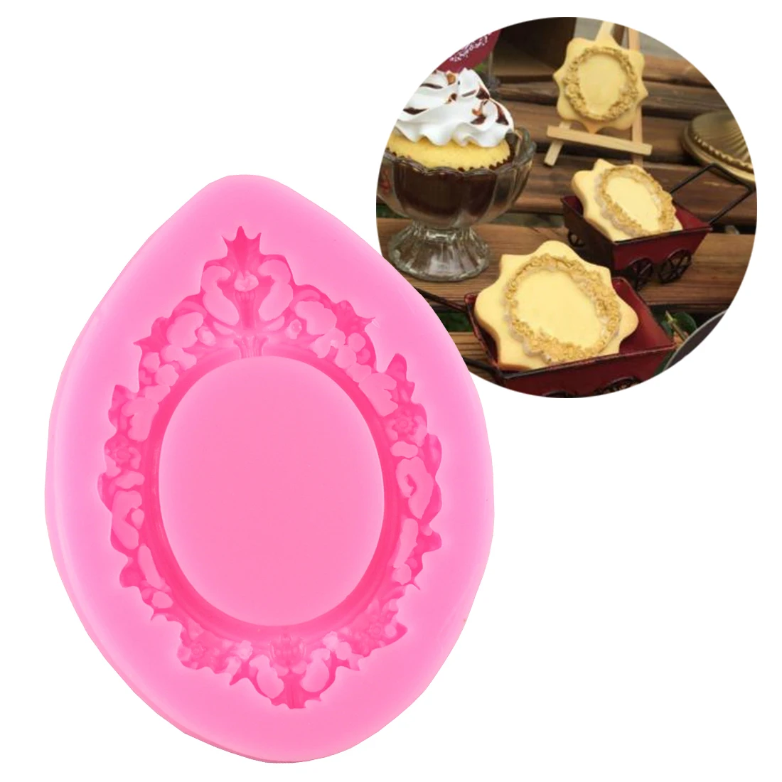 

Candy Mould 1PC Retro Frame Shape Silicone Chocolate Soap Mold Baking Pan Cake Decorating Tools Kitchen Baking Pastry