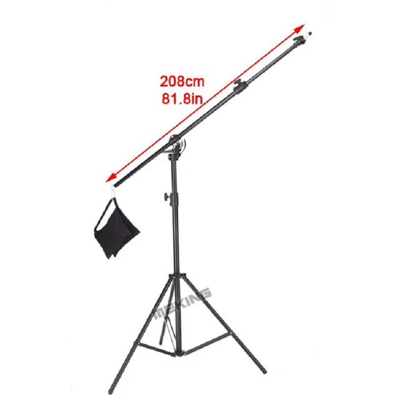 

Meking Multi Function Light Boom stand 395cm/13in M-2 Double Duty with Sand Bag support For Softbox Light Stand fotografie