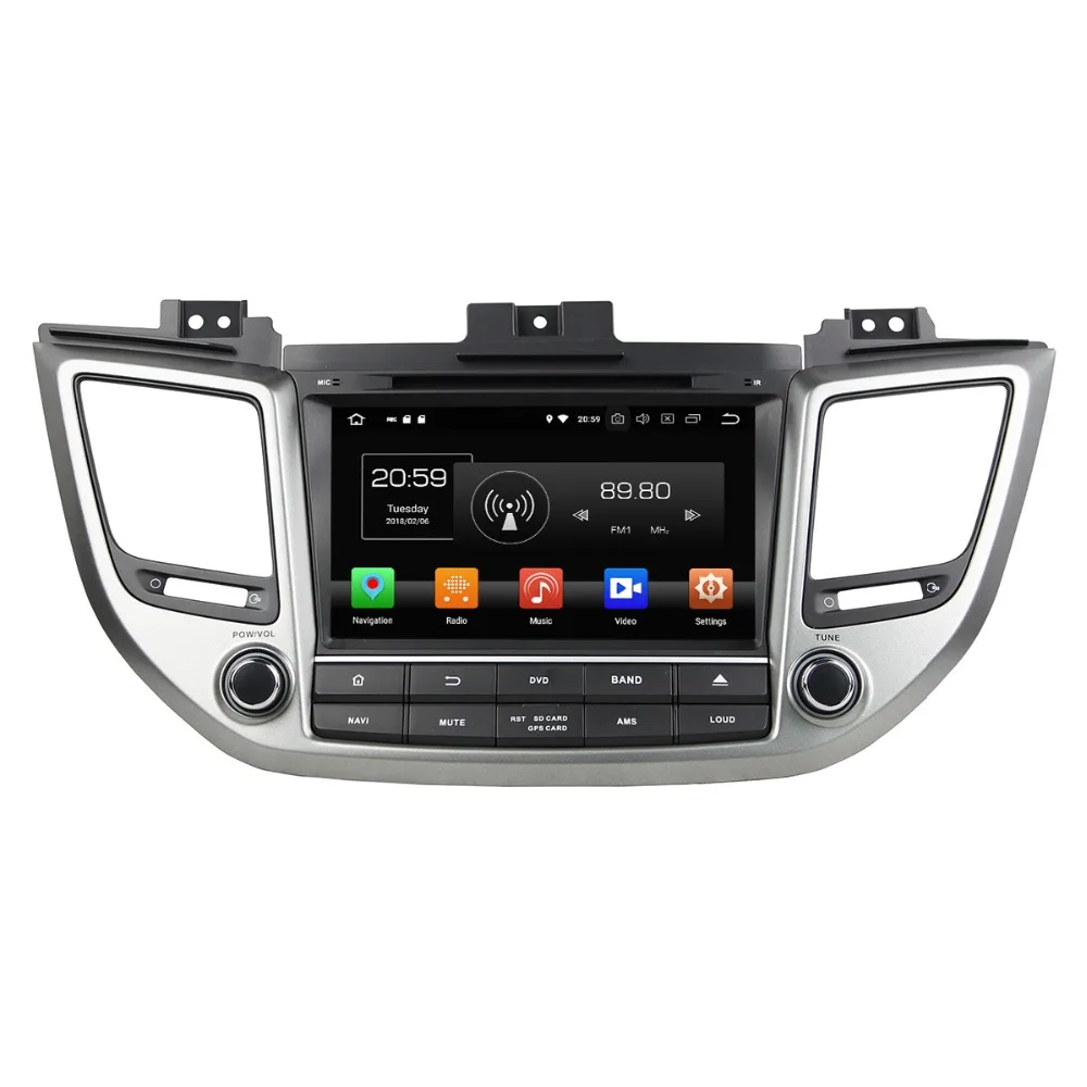 Автомобильный DVD плеер Aotsr Android 8 0 7 1 С GPS навигацией для HY Tucson/IX35 2015 мультимедийный