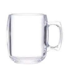 320 мл ручка пластиковая прозрачная пивная кружка, чашка для напитков, бар, ежедневный обеденный специальный бокал для вина