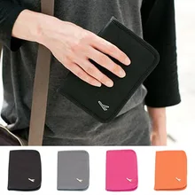 Многофункциональный дорожный паспорт кошелек сумка на молнии Бизнес ID карты сумка держатель для документов Органайзер BB55