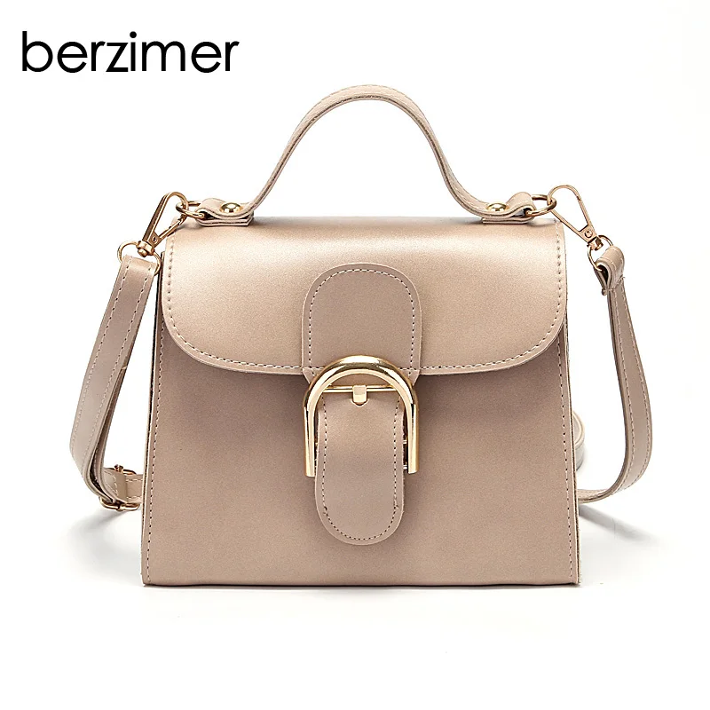 

BERZIMER Fashion Women Shoulder Bags Beautiful Black Brown Nude Wine Red Green Pinkpurple Crossbody Bags for Women Student Girls
