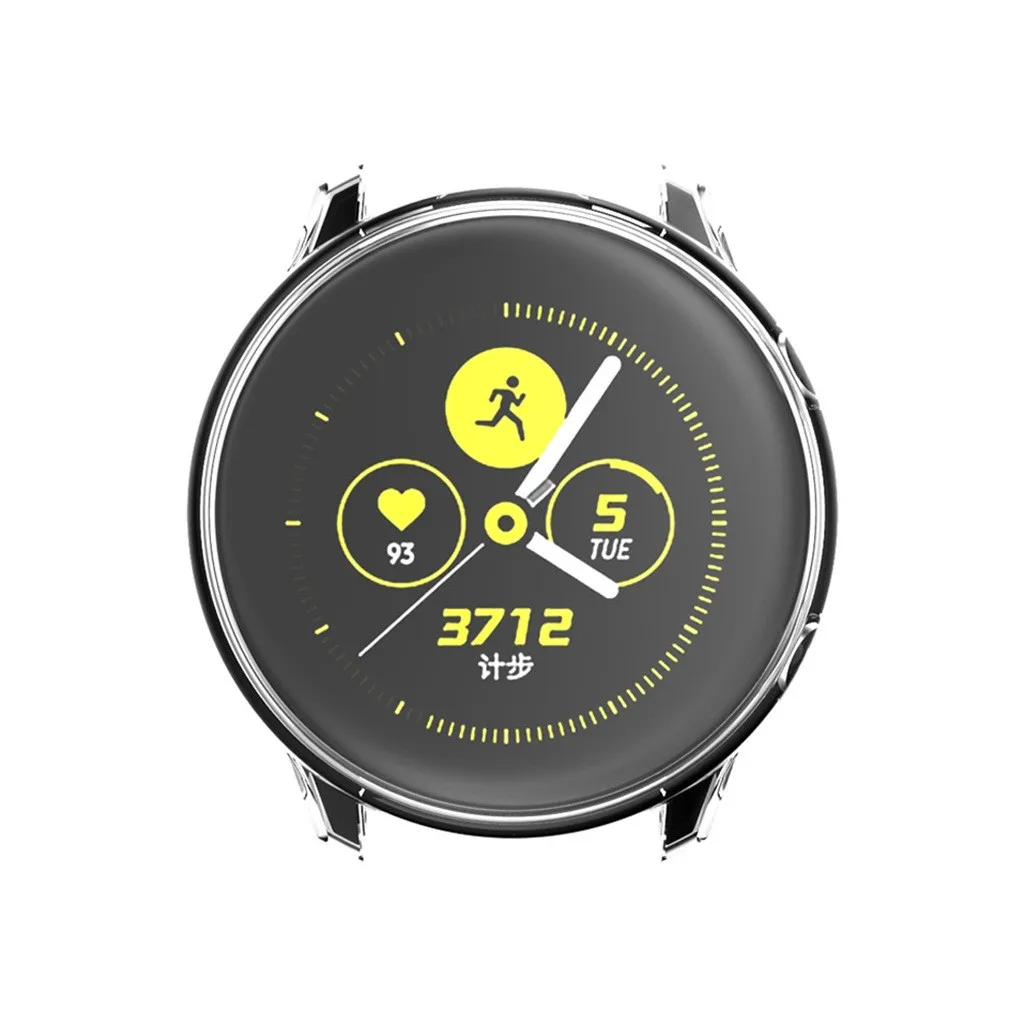 Ouhaobin силиконовые чехлы для Samsung Galaxy Watch Active 40 мм TPU рамка Крышка Корпус полное