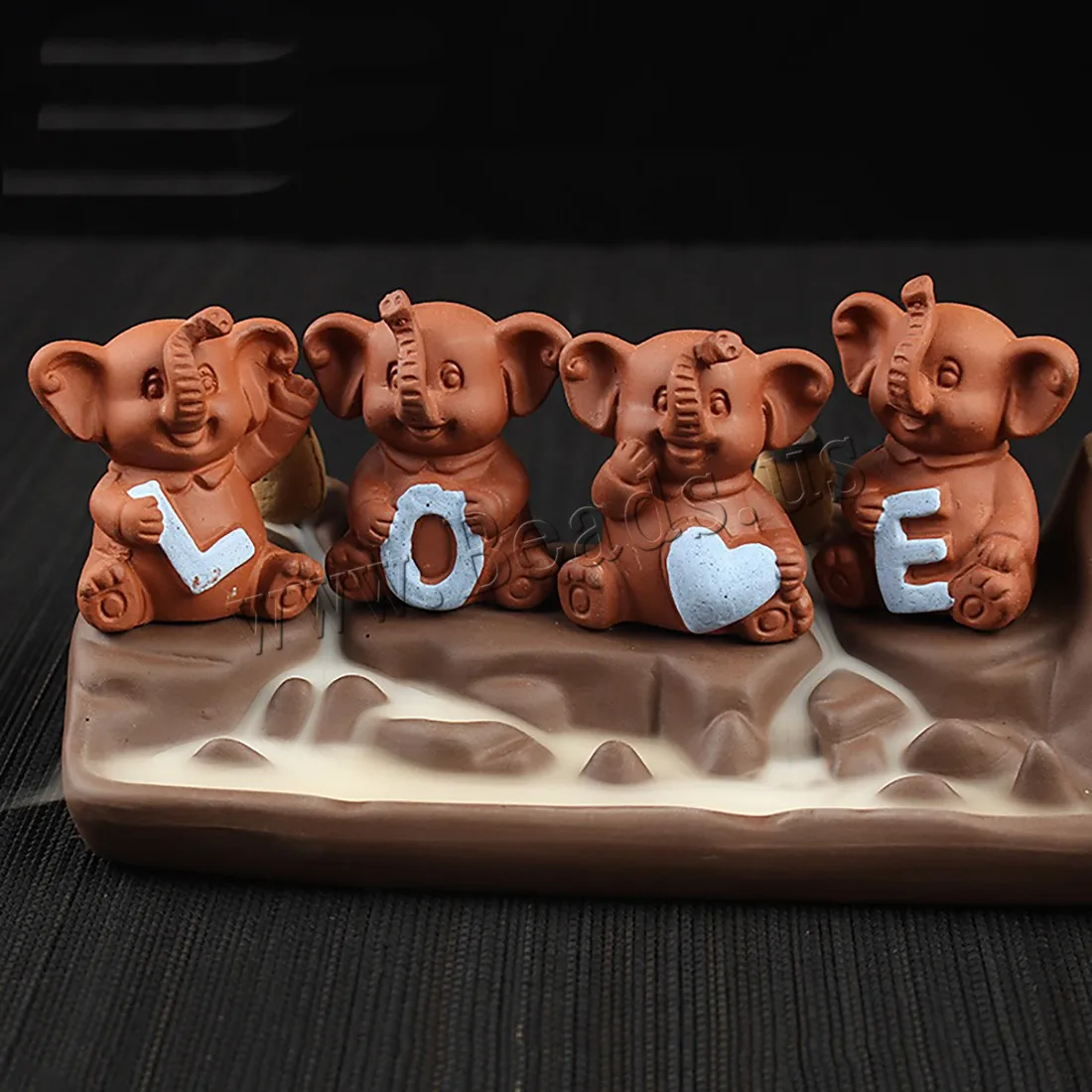 

Little Cute Elephant Censer Backflow Incense Burner Ceramic Aromatherapy Furnace Aromatic Incense Holder Use In Home Teahouse