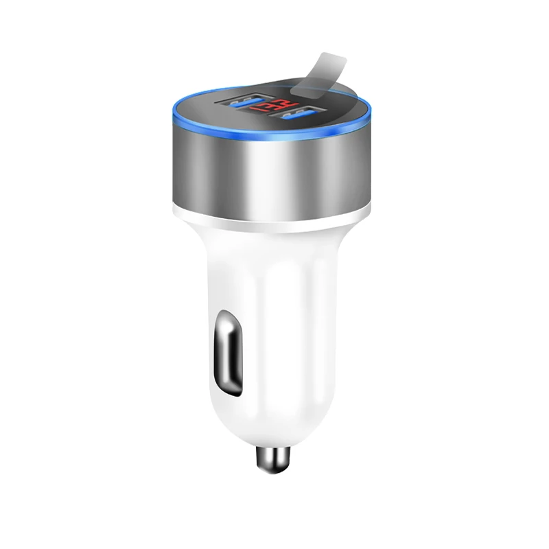 AMEEC Mini Car Charger 5V 2.1A + 1A Dual USB Car-Charging Mobile Phone Charger In Car With Retail Package Auto Charger (9)
