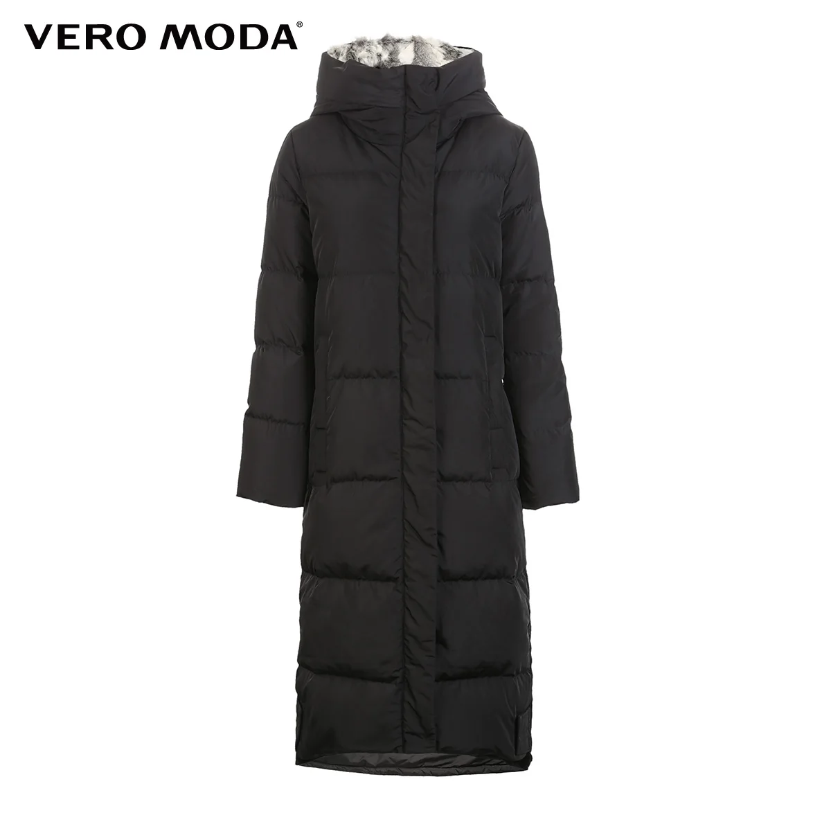 Vero Moda пуховик женский пуховик женский парка женская зимняя куртка для женщин съемный мех кролика с капюшоном длинный пуховик для женщин | 318312503