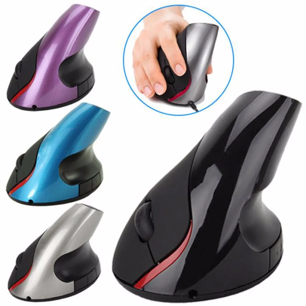 

Ergonomic Design USB Vertical Optical Mouse Wrist Healing For Computer PC Laptop