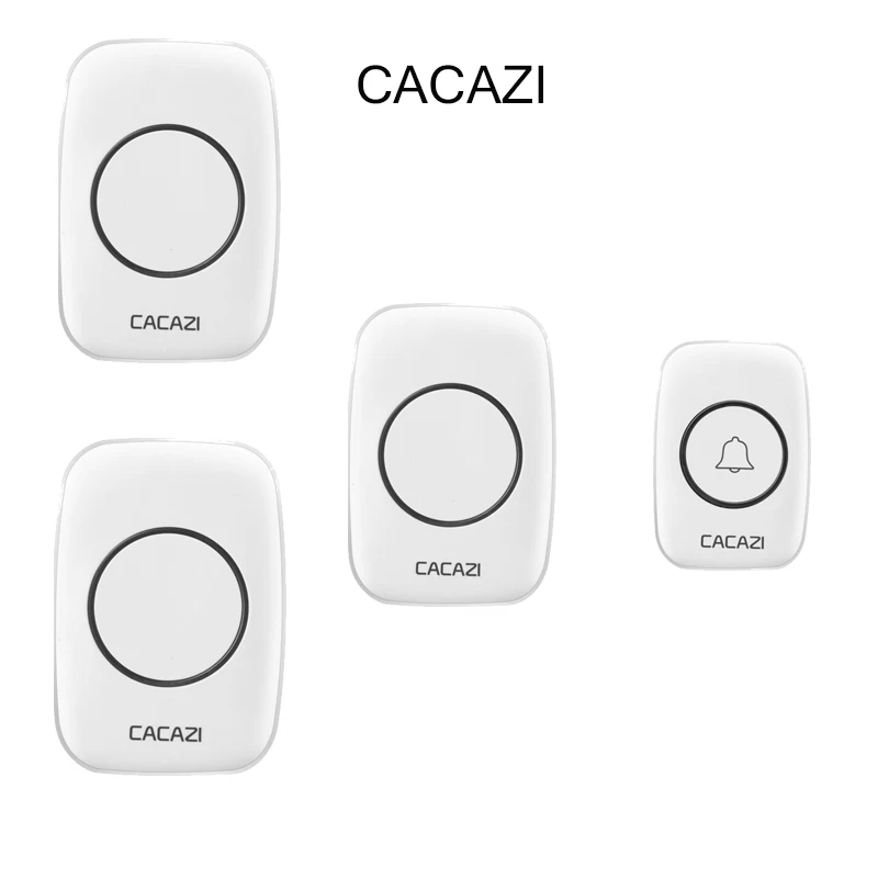CACAZI-Newest-LED-Smart-home-DoorBell-Waterproof-300m-work-range-Mini-Wireless-Door-bell-AC-100 1V3
