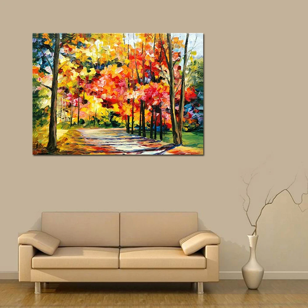 100-Handmade-Abstract-Sunflower-Pictures-On-Canvas-Modern-Flower-Oil-Paintings-Artwork-For-Home-Decoration-Accessories (3)
