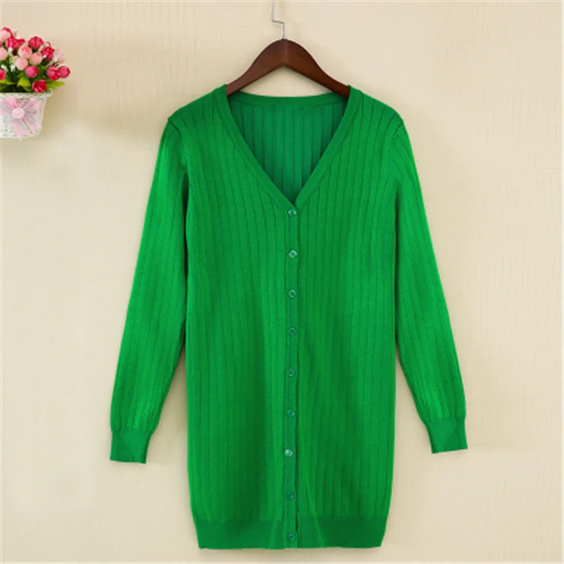 

Knitted Cardigan Women 2018 Autumn Winter Long Sleeve Long Cardigan Female Sweater Women Black Pink gary red Basic Tops PZ191