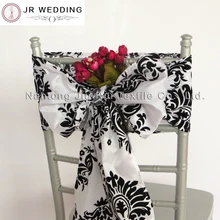 100 шт черно-белые хамелеонтафты стул из флока лента на стул