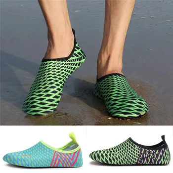 

Couple's Water Sport Quick Dry Barefoot Outdoor Beach Surf Beach Sock Silicone Shoelaces Elastic Men Women Light Water Shoes 01