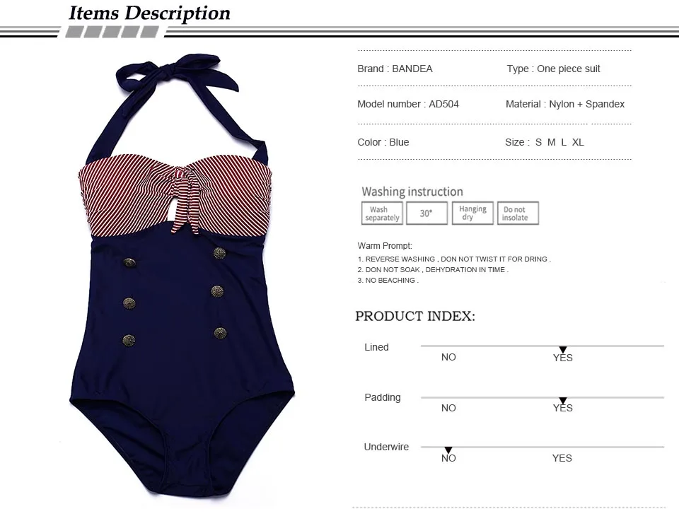 504 swimwear detail