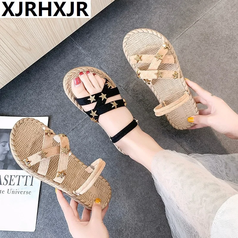 

Women Hemp Slippers Outside Beah Shoes With Rivets