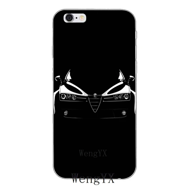 Alfa Romeo Logo luxury car Slim silicone Soft phone case For iPhone X 8