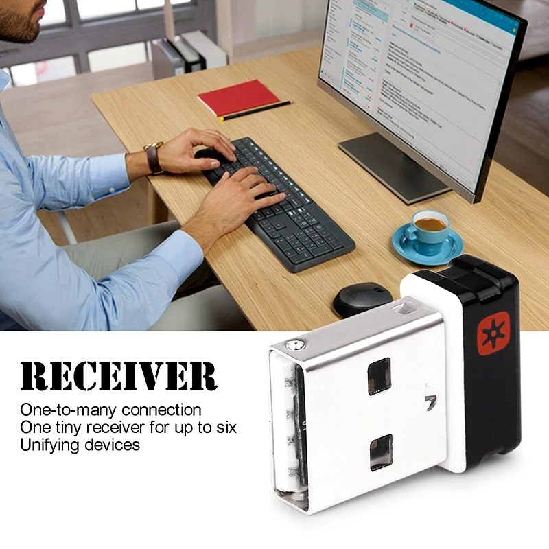 Для Logitech Dongle приемник Unifying Nano 6 каналов мм для MX M905 M950 M505 M510 ECT адаптер