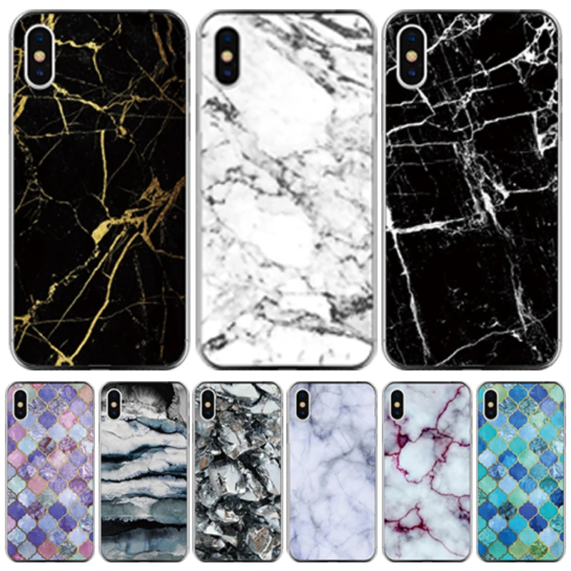Для Fundas iphone 5S 5 S SE чехол Apple 6 7 8 Plus XS Max XR мраморный камень окрашенный для телефона