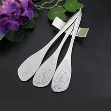 50 шт. Resuable изящные, нержавеющая сталь пуэр нож для чайной церемонии выгравировать китайский чай слово хороший стиль Лидер продаж ZA6707