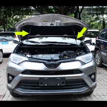 Acessórios do carro para Toyota RAV4 2016 ano Automotiva Frente Capô Tampa Do Motor Hidráulico Rod Strut Primavera Choque Bar car styling