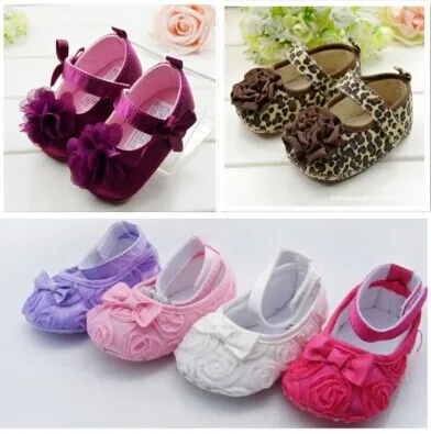 

Cute Crib Shoes PreWalkers First Walker Brown Leopard Flower Small For Baby Girl Kids