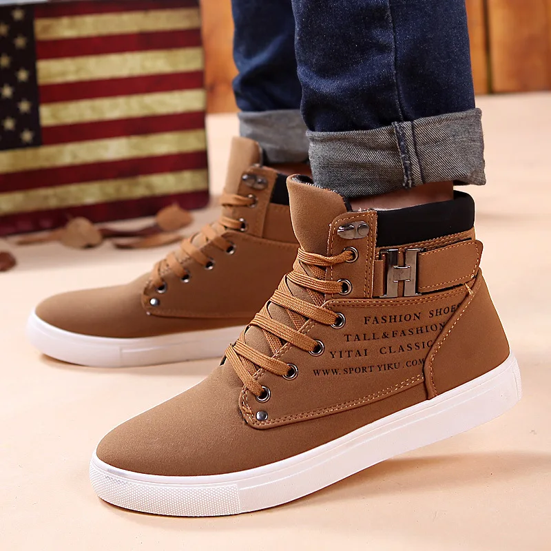 Herbst Winter Männer Schuhe botas masculina 2018 Art Und Weise Beiläufige Knöchel Schnee Stiefel Männer Flache mit Schuhe Lace-up Plus samt Schuhe Männer