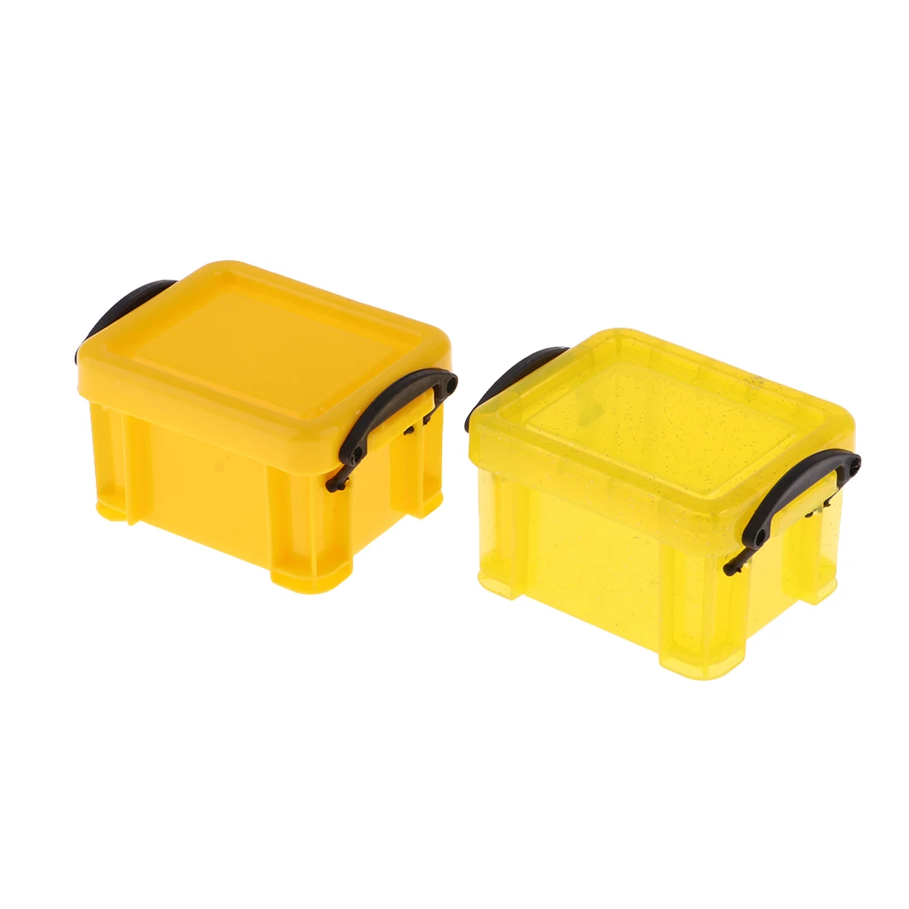 1/6 Candy Color Storage Case for 1/6 Dolls House Furniture Doll Decoration Accessory Kids Pretend Play Toys