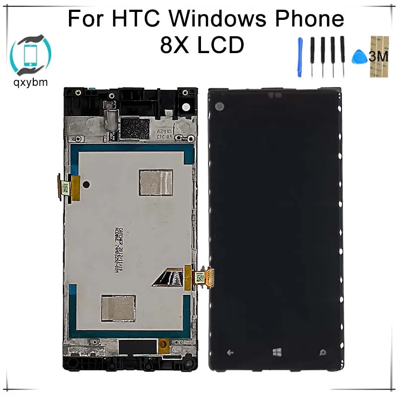 4 3 &quotчерный для HTC Windows Phone 8X C620e ЖК дисплей кодирующий преобразователь сенсорного