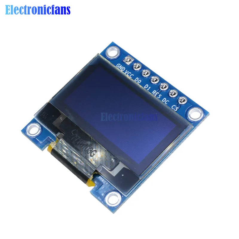Синий 3-5V 0,9" 0,96 дюймов O светодиодный модуль 128X64 O светодиодный ЖК-дисплей светодиодный Дисплей модуль для Arduino IIC I2C общаться SPI серийный модуль