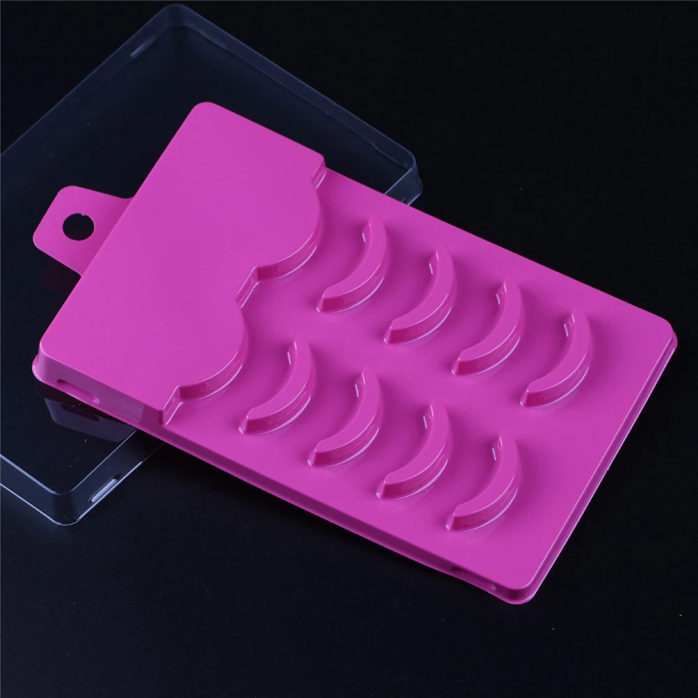 

Eyelashes Storage Box Plastic Empty Storage Case Box Container Holder for 5 Pairs of False Eyelashes