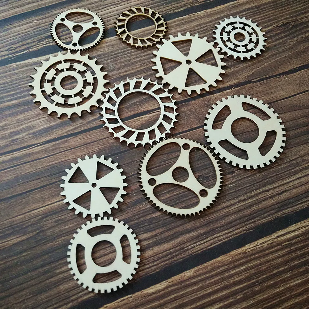 Hechting schermutseling goochelaar 50 stuks 6 cm 8 cm 10 cm Laser Gesneden Houten Tandwielen DIY Craft Tag  Decoratie Gift Decoupage Versieringen Scrapbooking steampunk Cogs -  AliExpress Huis & Tuin