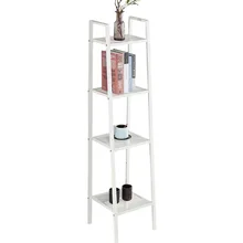 

Iron 4 Tier Ladder Shelf Unit Bookshelf Bookcase Book Storage Display Rack Stand 35*35*148cm