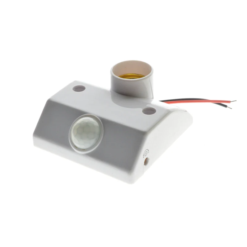 

Base Automatic Body Infrared IR Sensor PIR Motion Detector LED Bulb Light Wall Lamp 80W E27 Holder Socket AC170V-250V EU Plug