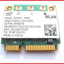 SSEA оригинальная новая беспроводная карта для Intel wifi Link 5300 533AN Половина Mini PCI-E 300 Мбит/с wifi карта