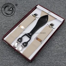 Мужские подтяжки мужской костюм подтяжки Gallus с четырьмя зажимами