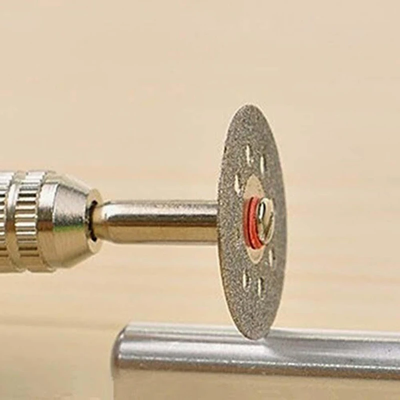 DWZ 1Set 10pcs Circular Blades Cutting Wheel Discs Mandrel Rotary Cut-off Tool