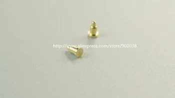 

100 pcs Spring Loaded Probe Pin Connector 2.0 mm x 3.5 mm height SMT / SMD PCB Brass Gold 1u 50G force Re-flow Solder
